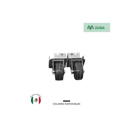 Ruedas fijas Contenedor México y Milano 2 Piezas